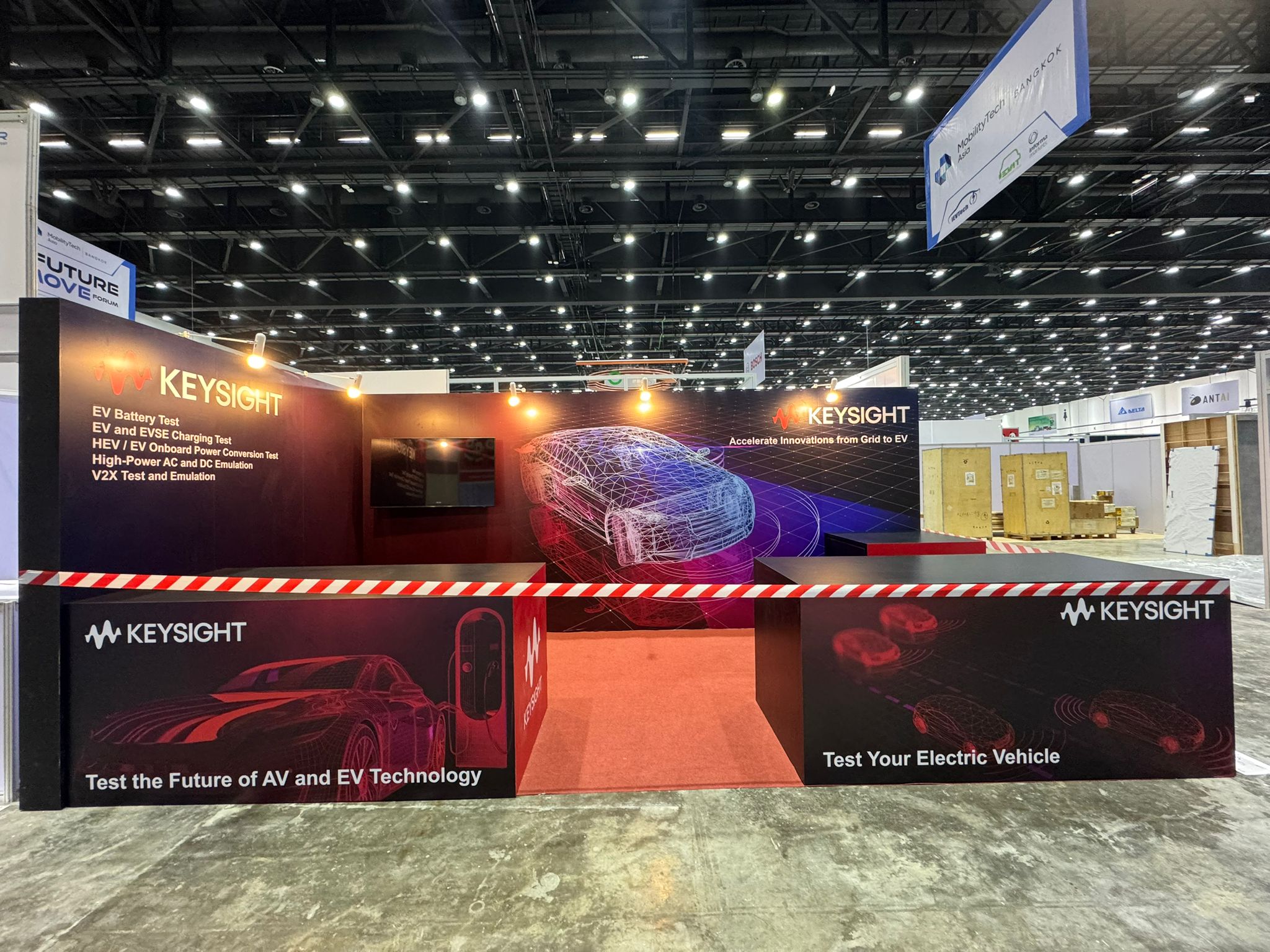 Keysight automotive technology exhibition stand