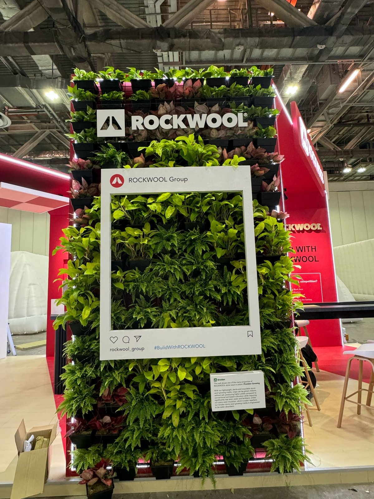 Rockwool trade-show pavilion front